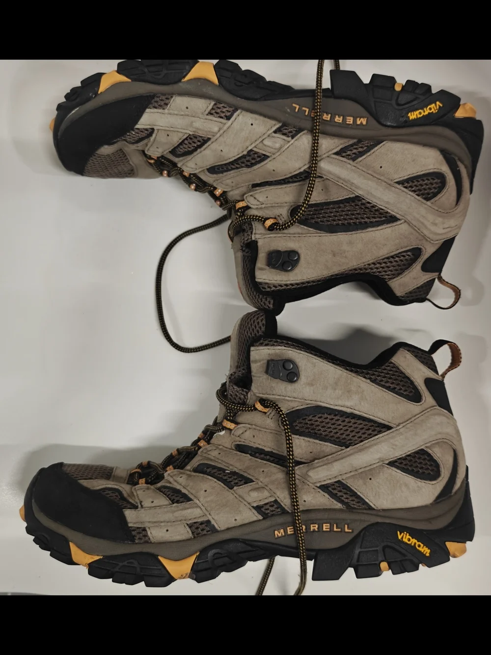 Merrell Moab 2 Mid Ventilator Hiking Boots Men’s Size 14 Walnut Brown Trail Shoe